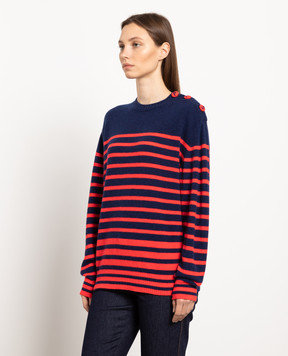 Philosophy di Lorenzo Serafini Striped wool and cashmere sweater A09290700