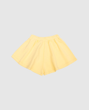 Off-White Children's yellow shorts with logo print OGCI002S23FLE001