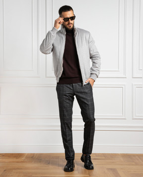 Dolce&Gabbana Gray checked pants GY5UMTFQ3FU