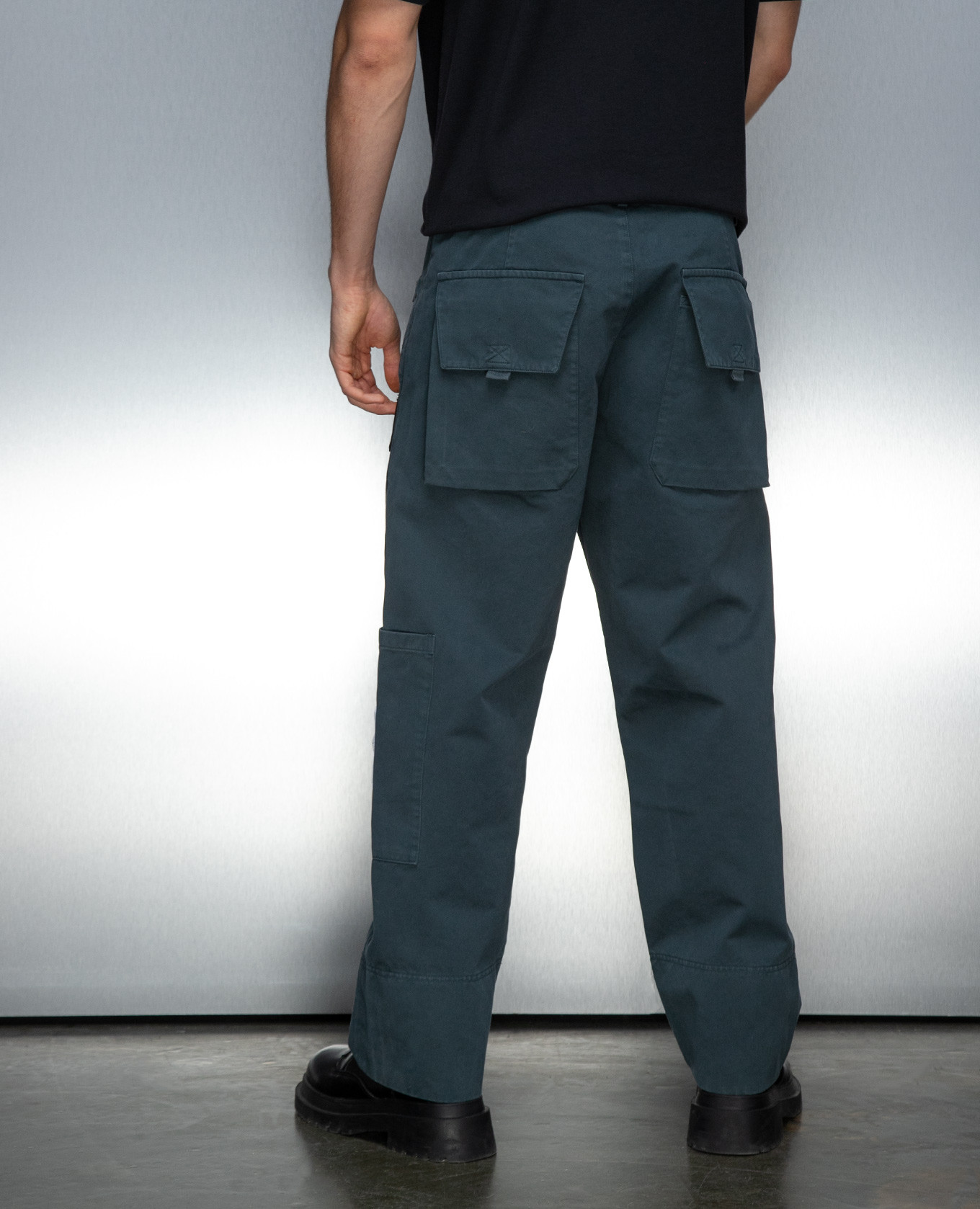 Green pants with logo patch A Cold Wall 4