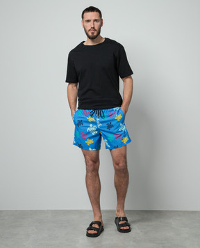 Vilebrequin Ronde des Tortues Blue Swim Shorts MOOC4B36