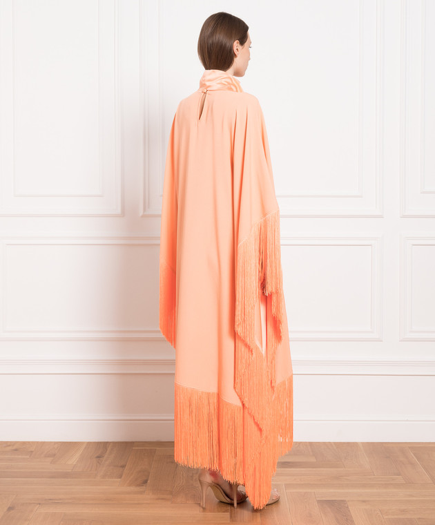 taller marmo orange dress Taller Marmo - Orange dress with fringe CORE03