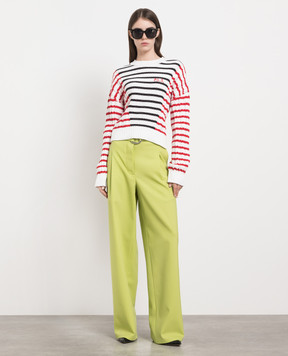 Philosophy di Lorenzo Serafini Green pants made of wool A03060724