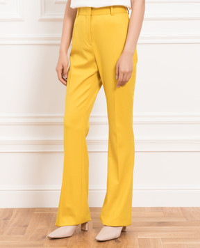 Ermanno Scervino Yellow flared trousers D416P302EBF