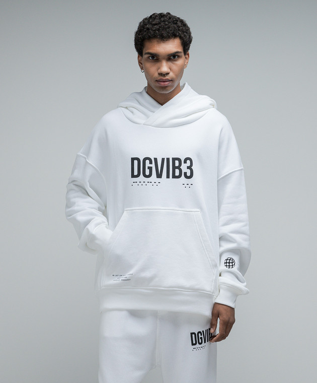 DOLCE&GABBANA / DGVIB3/スウェット/M/コットン/WHT/無地/G9AQVT-G7K3H// Dolce&Gabbana - White hoodie with DGVIB3 print G9AKPTG7K3G - shop