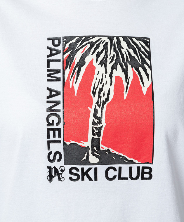 Palm Angels - Palm Ski Club white t-shirt with logo print