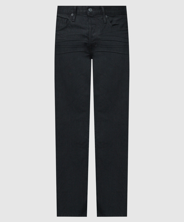 Tom Ford - Black slim jeans with logo patch DPS001DMC005S23