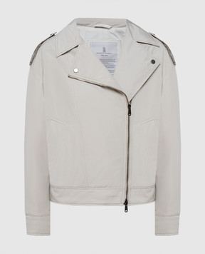 Brunello Cucinelli Beige jacket in the style of a cowhide MB5742764