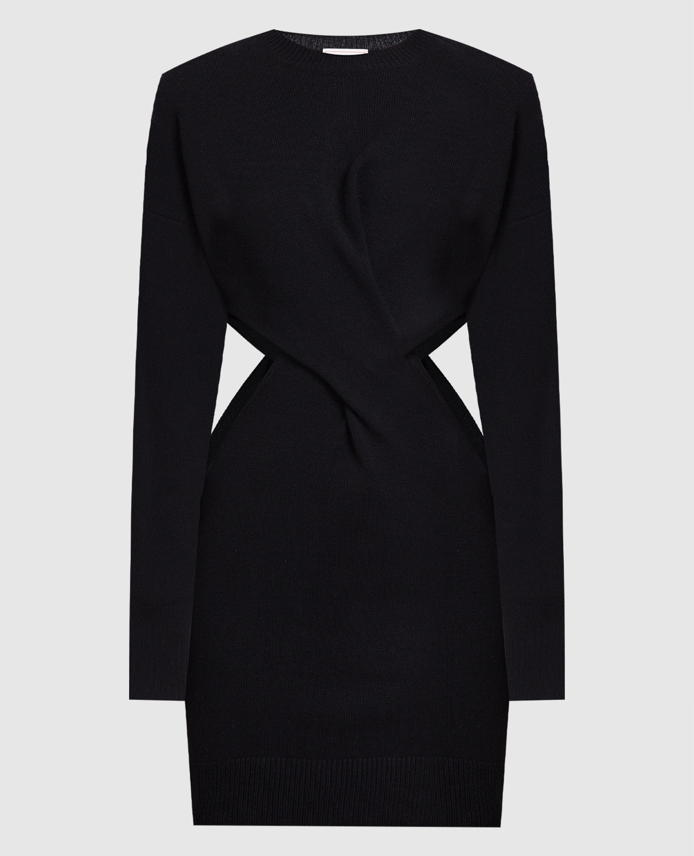

Black wool and cashmere dress Alexander McQueen, Черный