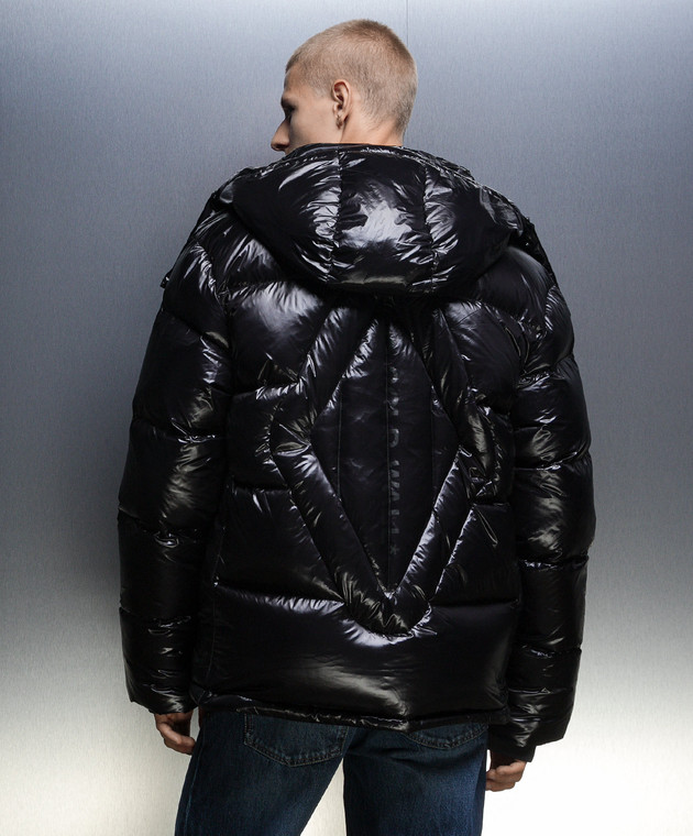 A Cold Wall - Black down jacket with logo ACWMO182A - shop with