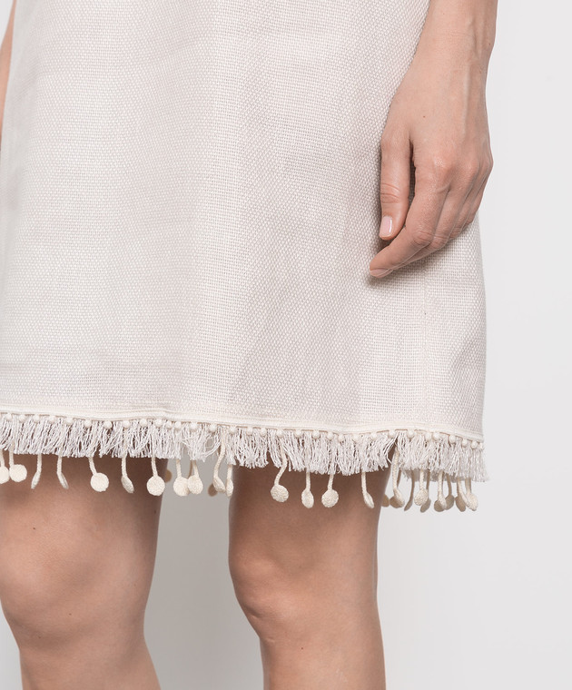 Max Mara - Canada Light Beige Fringed Dress CANADA - shop with Greece  delivery at Symbol