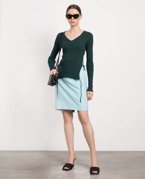 Bottega Veneta Green striped pullover 707802V26U0