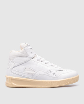 Jil Sander White combination high-tops with embossed logo J15WS0007P4869