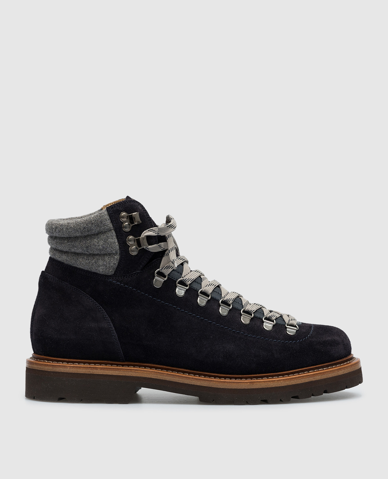 

Mountain Blue Suede Boots Brunello Cucinelli