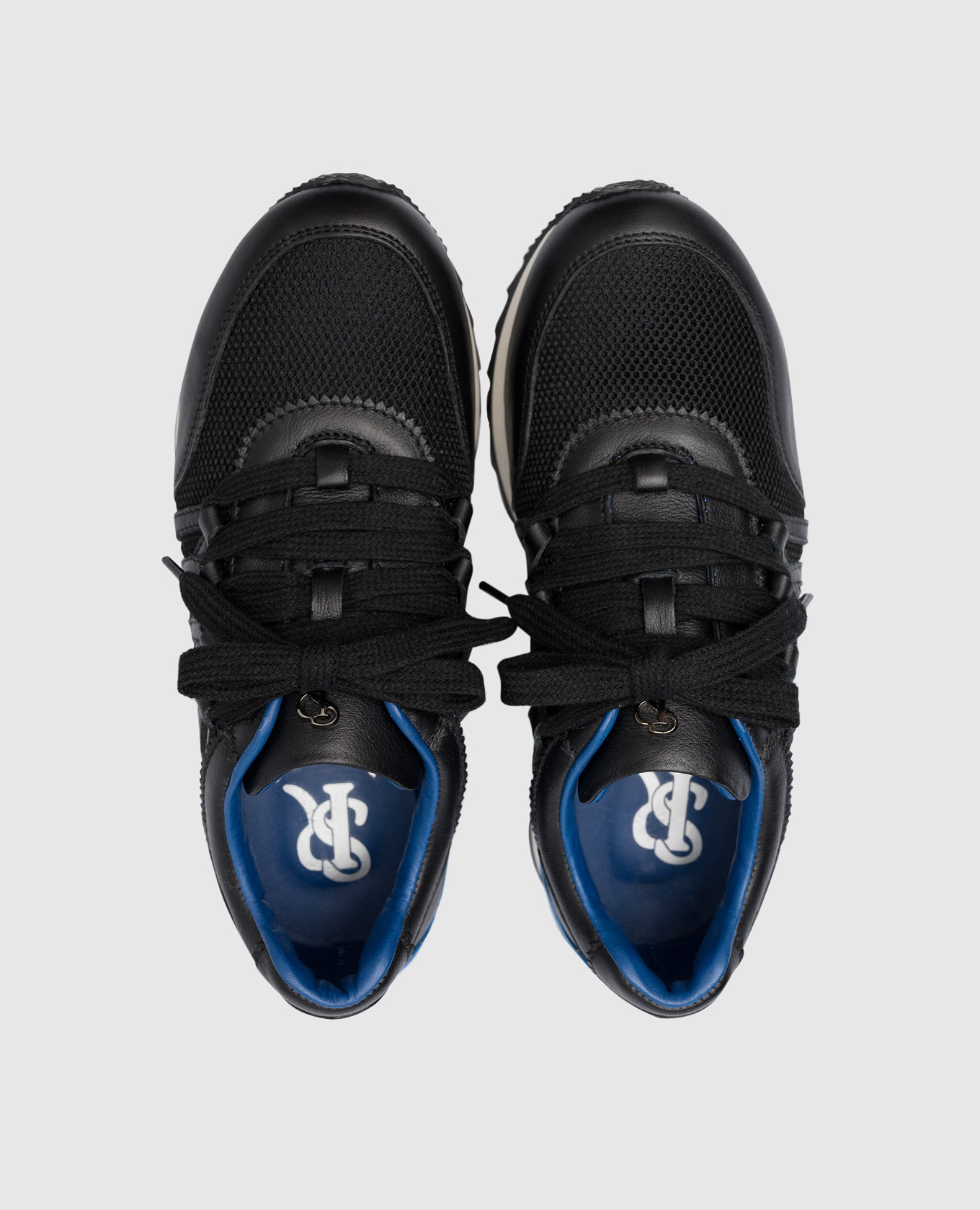 

Children's black combined sneakers with a logo Stefano Ricci