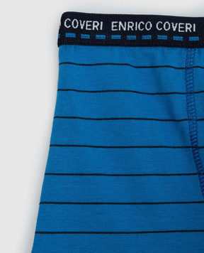 RiminiVeste Enrico Coveri blue striped boxer briefs for children EB4116