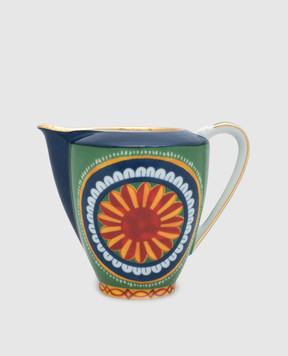 Dolce&Gabbana Porcelain mug for cream in an ethnic print TC0095TCA17