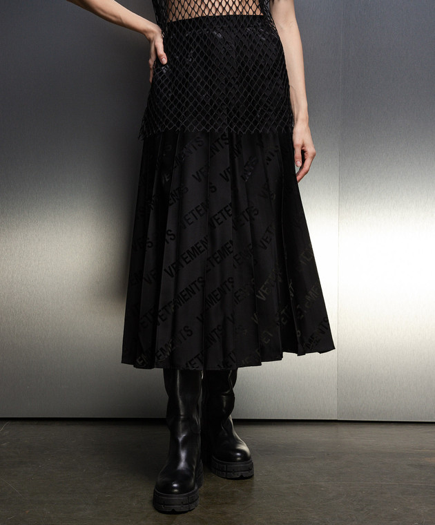 スカート VETEMENTS Woman Skirt Black UE54SK380B BLACK CHECK Vetements Outlet: Skirt woman - Black | Vetements skirt