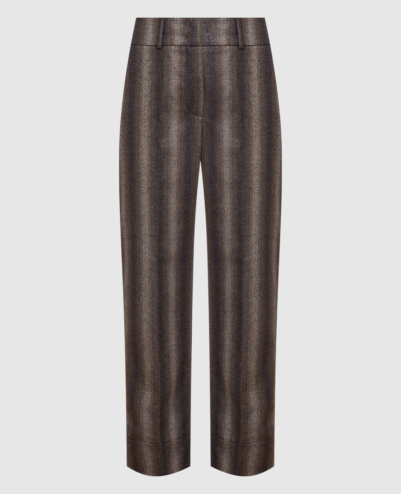 

Trousers in wool with lurex Peserico, Серый