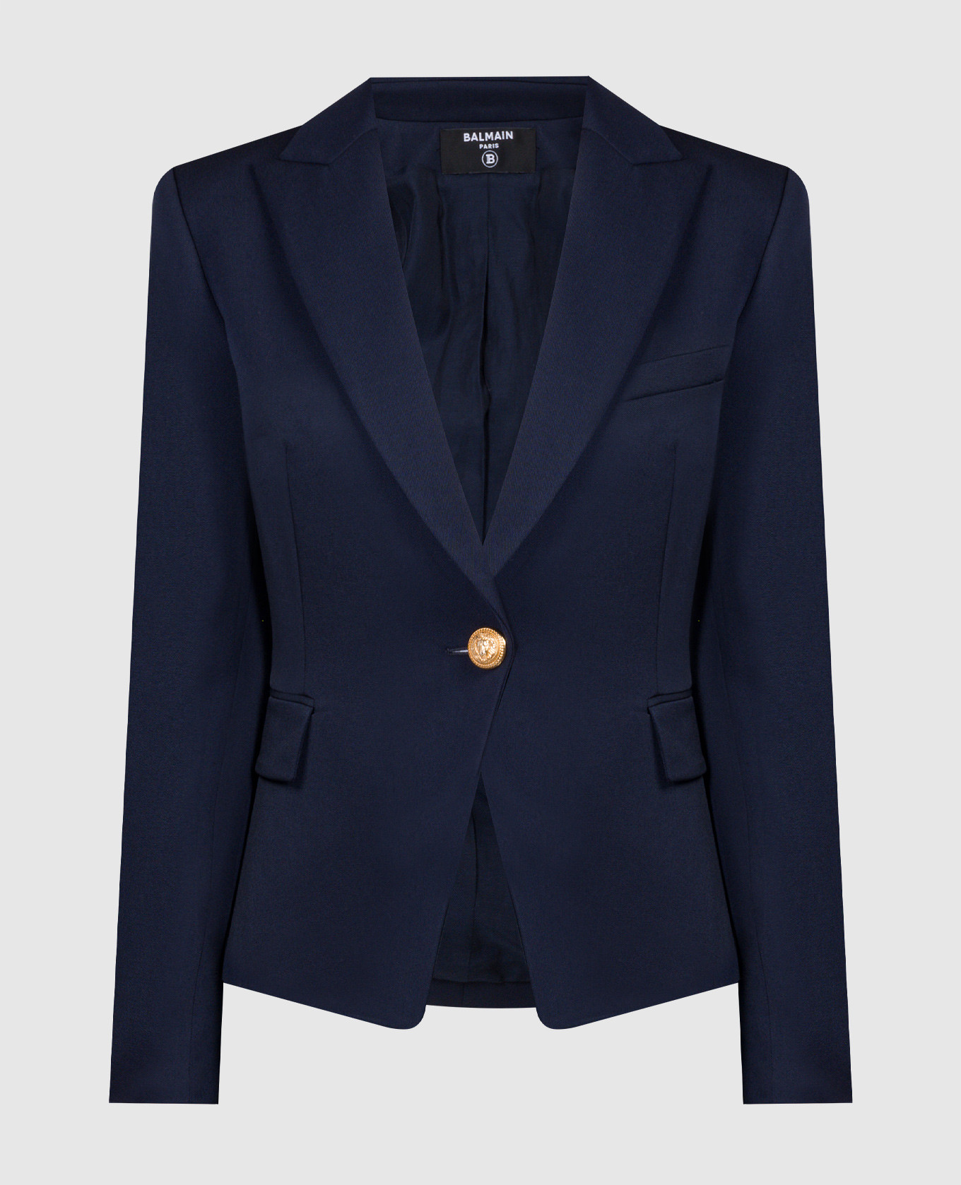 

Blue woolen jacket Balmain