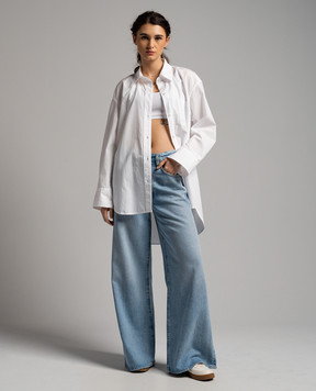CITIZENS OF HUMANITY White KAYLA blouse with an asymmetric bottom 9330741