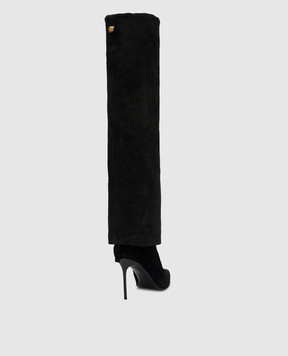 Balmain Ariel black suede boots BN1TA897LCTA