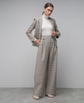 CO Beige checked pants 5645MPWS