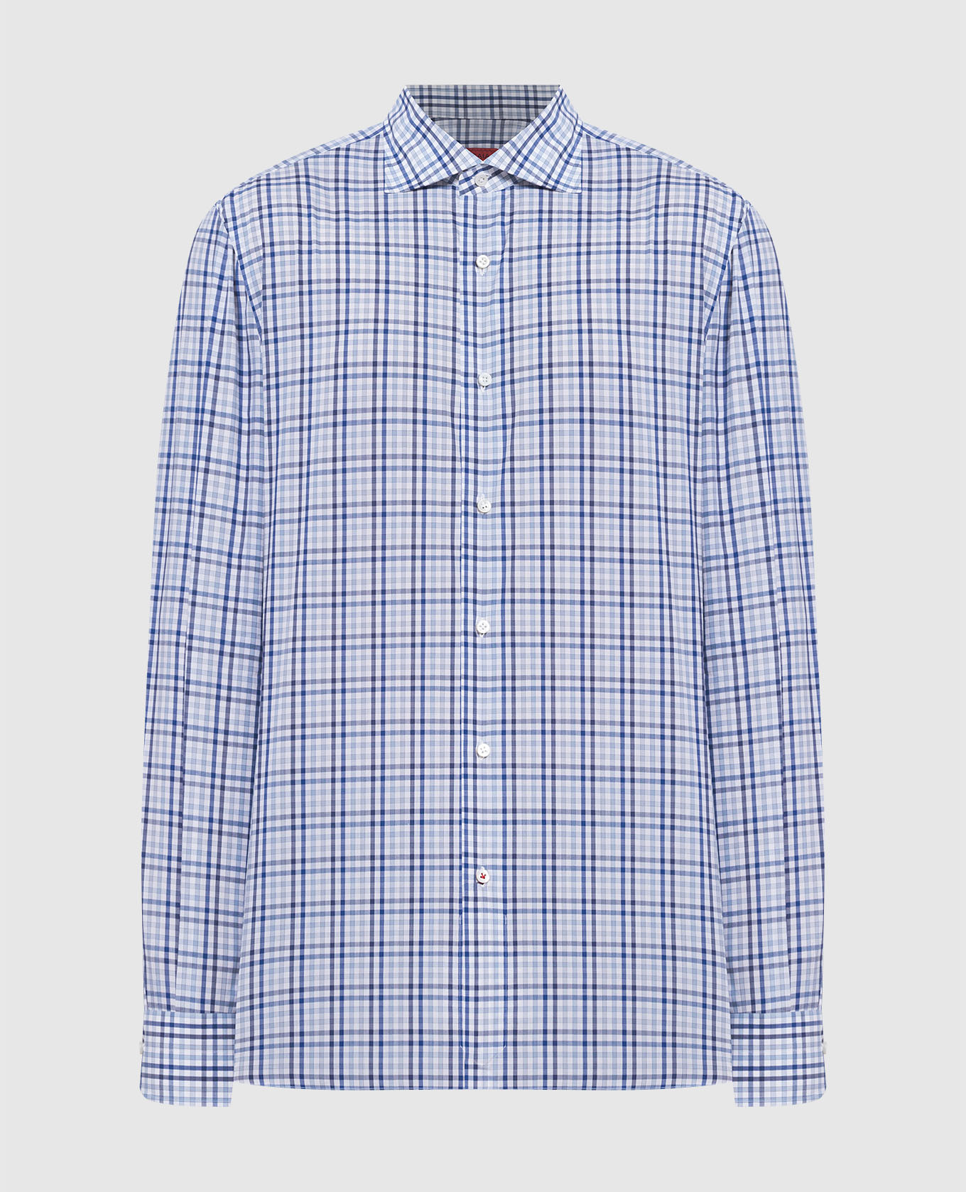 

Plaid shirt ISAIA, Blue