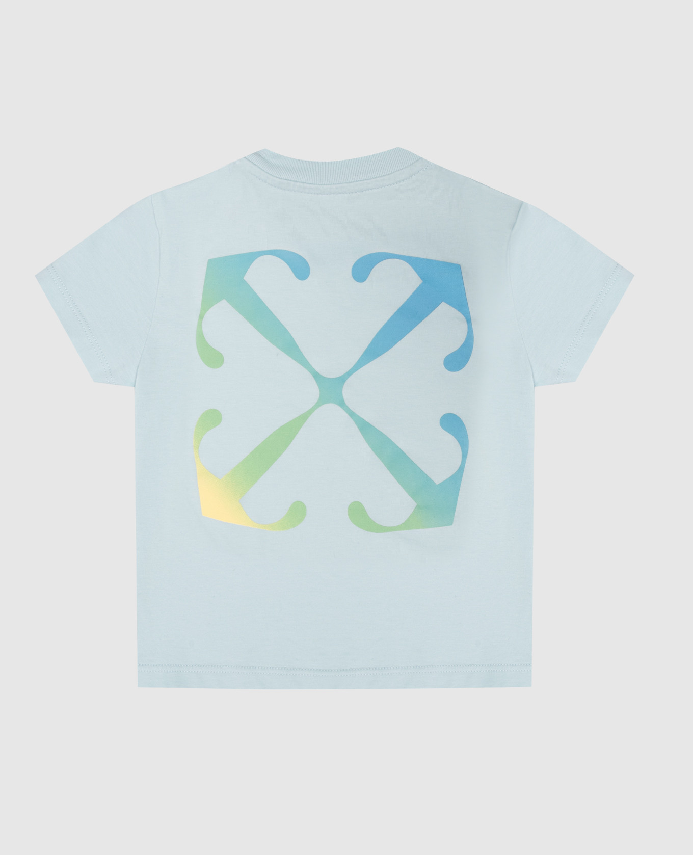 Children's blue t-shirt with logo print Off-White 2
