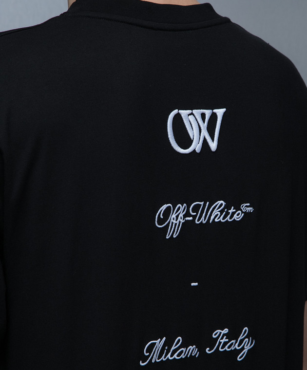 Tシャツ・カットソー Off-White OMAA027S24JER005 23 LOGO SLIM S/S T-shirt BLACK OFF-WHITE OFF-WHITE 23 LOGO SLIM S/S TEE