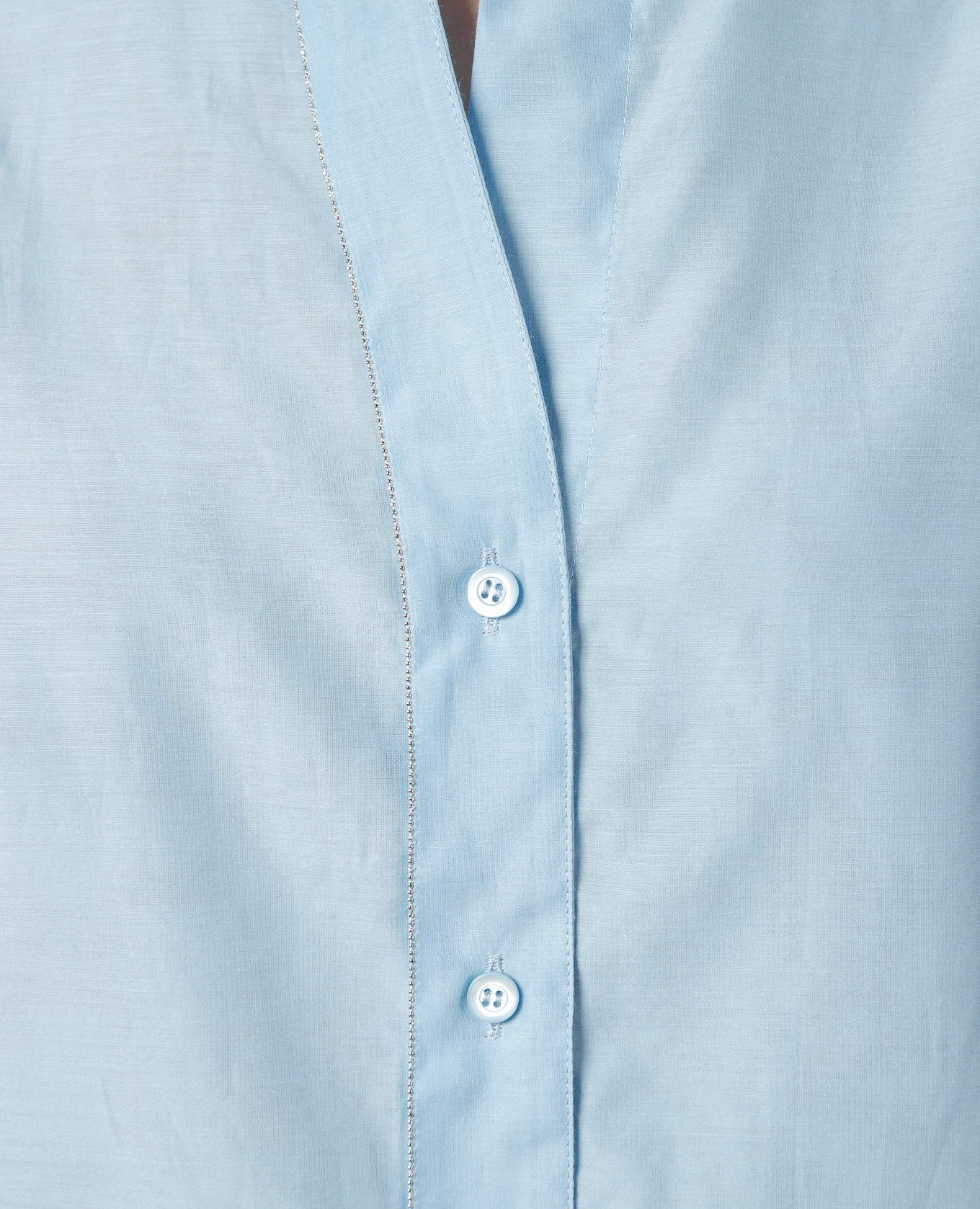 

Blue silk shirt with monil chain Peserico, Light blue