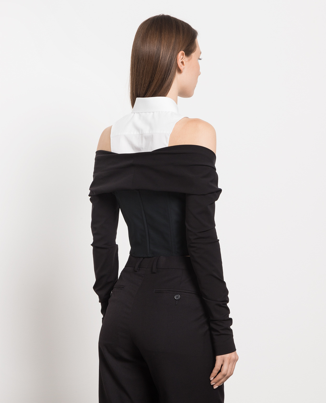 

Black blouse with a corset Dolce&Gabbana