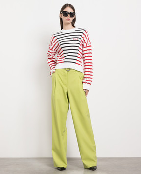 Philosophy di Lorenzo Serafini White striped jumper A09040703