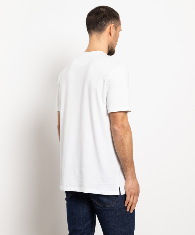 Valentino - White t-shirt with VLTN logo print VV3MG10V746