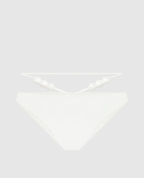 Magda Butrym White panties from a swimsuit with beads SWIMBOTTOM03815424