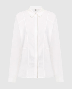 Toteme White silk blouse 241WRT989FB0073