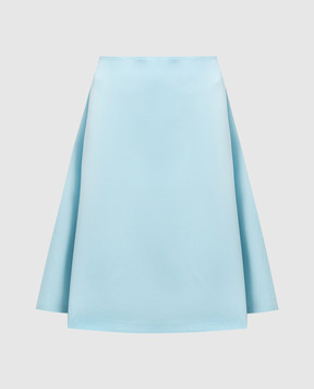 Max Mara Sportmax Blue skirt with drapery BEIRA