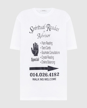 Gauchere White t-shirt with a print P22317320325