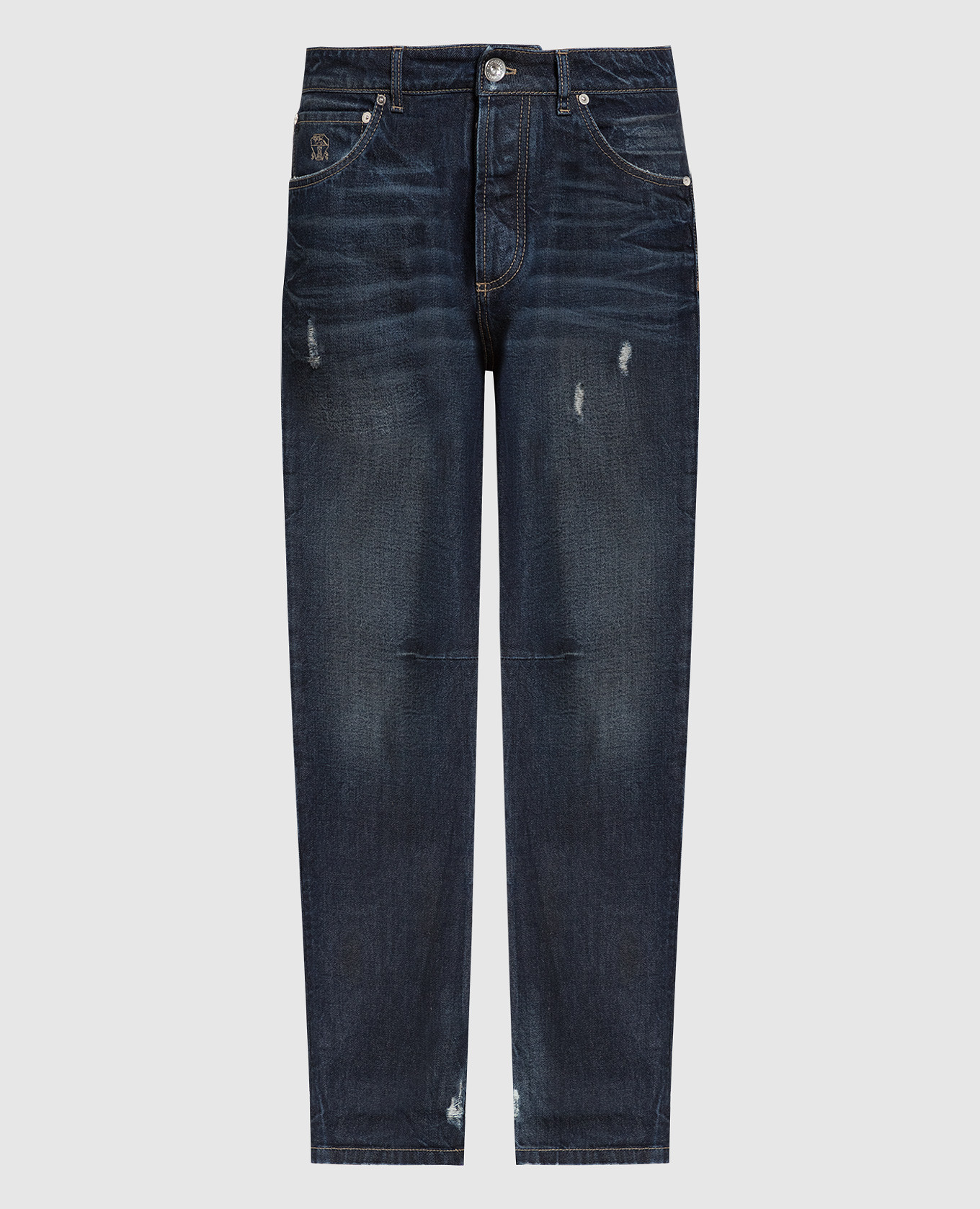 

Blue jeans with holes Brunello Cucinelli