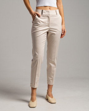 Peserico Beige pants P04629U01037