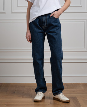 Lou Lou Studio Wular blue jeans with logo patch WULAR