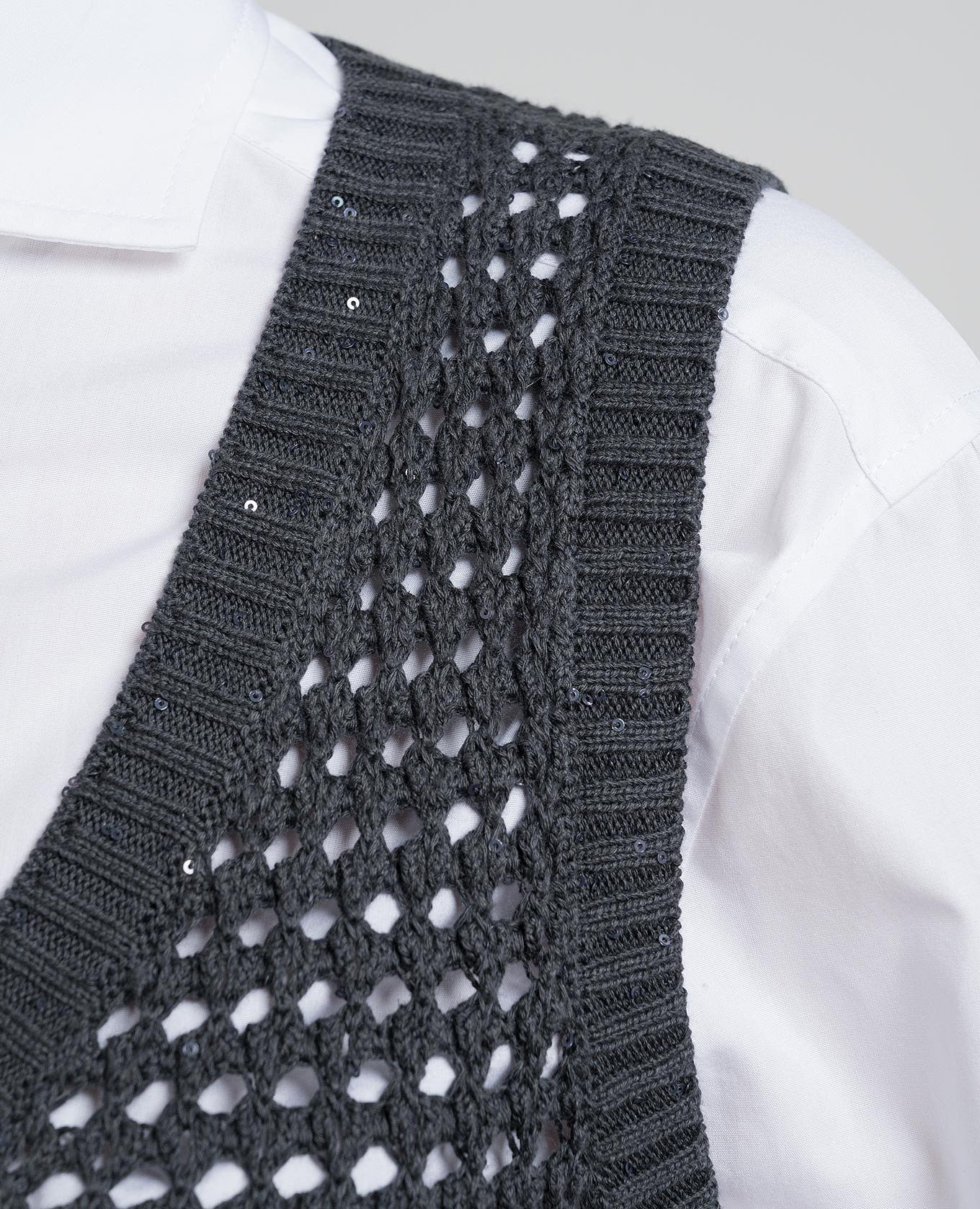 Gray top with sequins Brunello Cucinelli 5