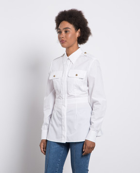 Alexander McQueen White blouse with pleating 757216QAAAD