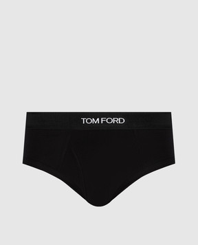 Tom Ford Black briefs with logo T4LC11040