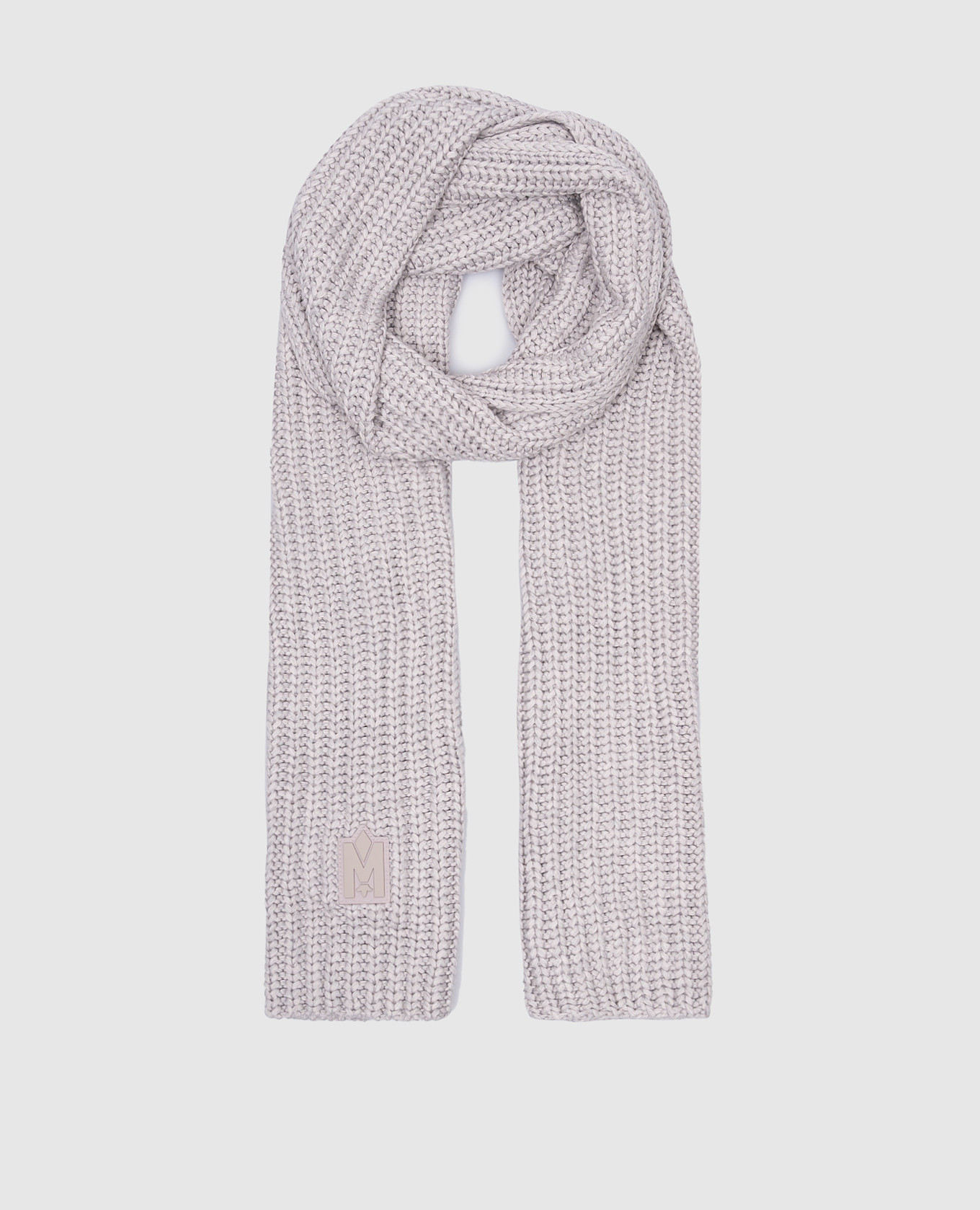 

Gray Nell scarf with textured logo Mackage, Серый