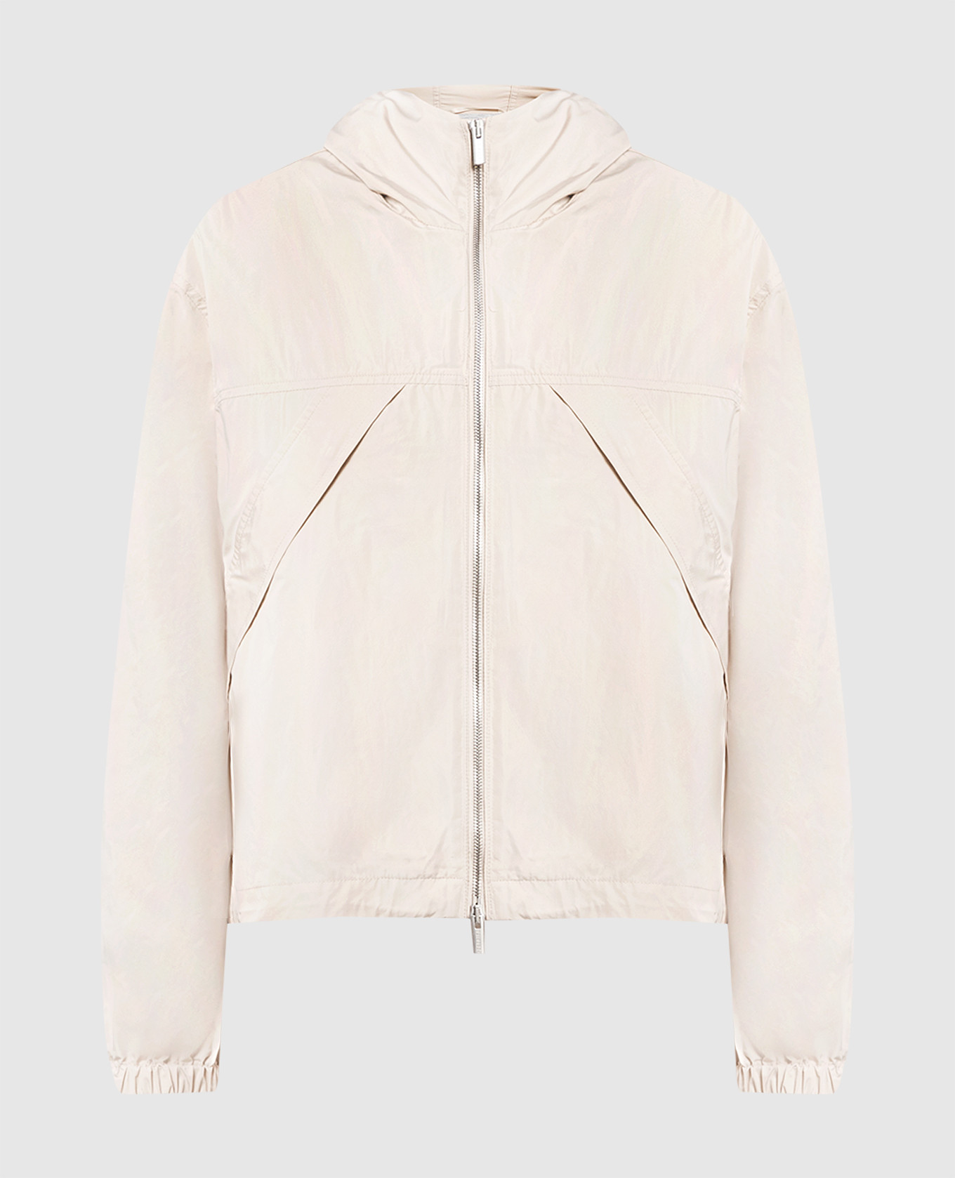 

Beige windbreaker with monil chain Peserico