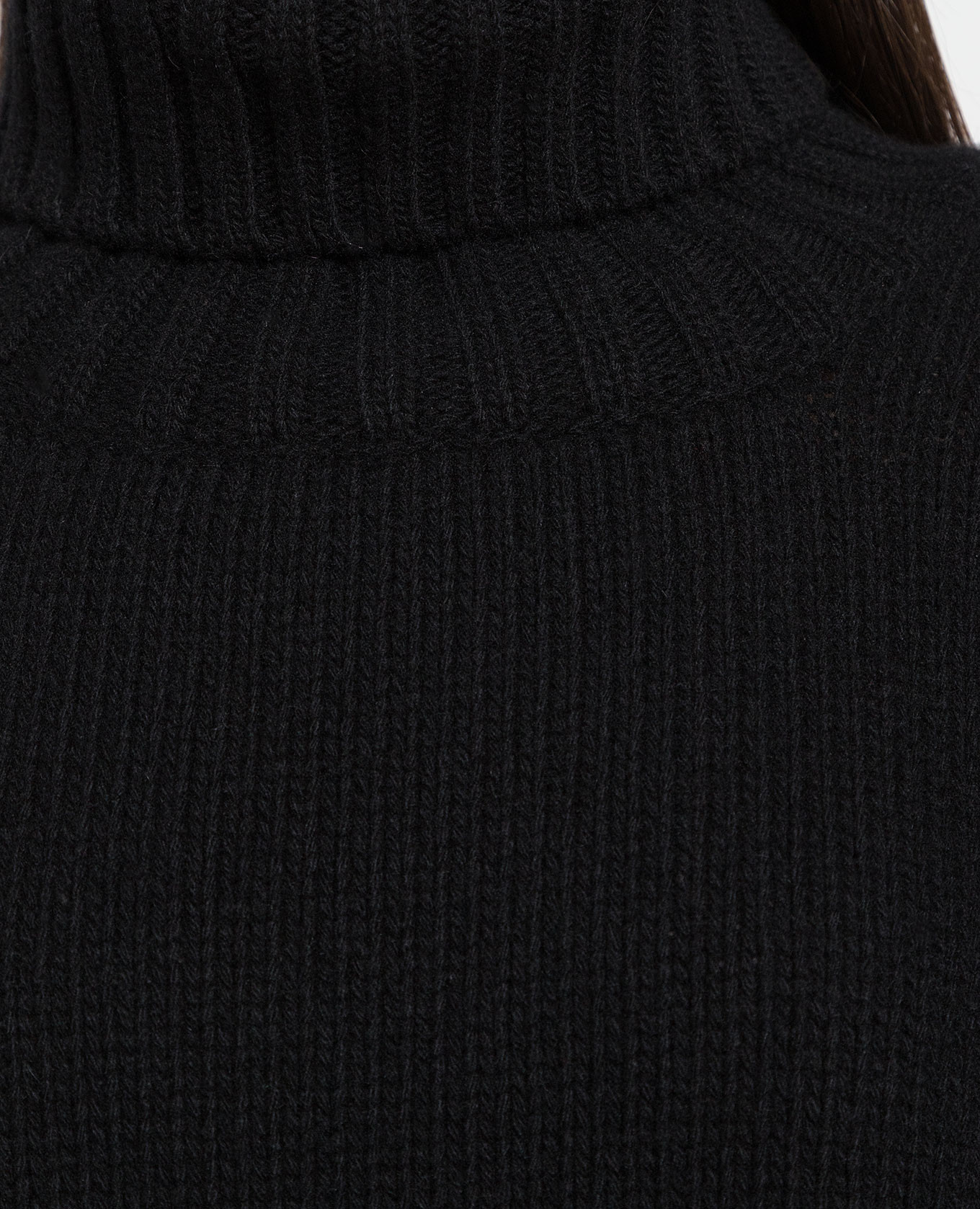 Katrine black wool and cashmere sweater Simonetta Ravizza 5