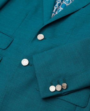 Stefano Ricci Children's emerald wool jacket Y3RF371000W901
