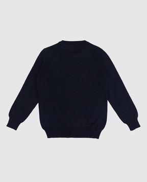 Stefano Ricci Children's blue woolen jumper KY02020G01Y18406