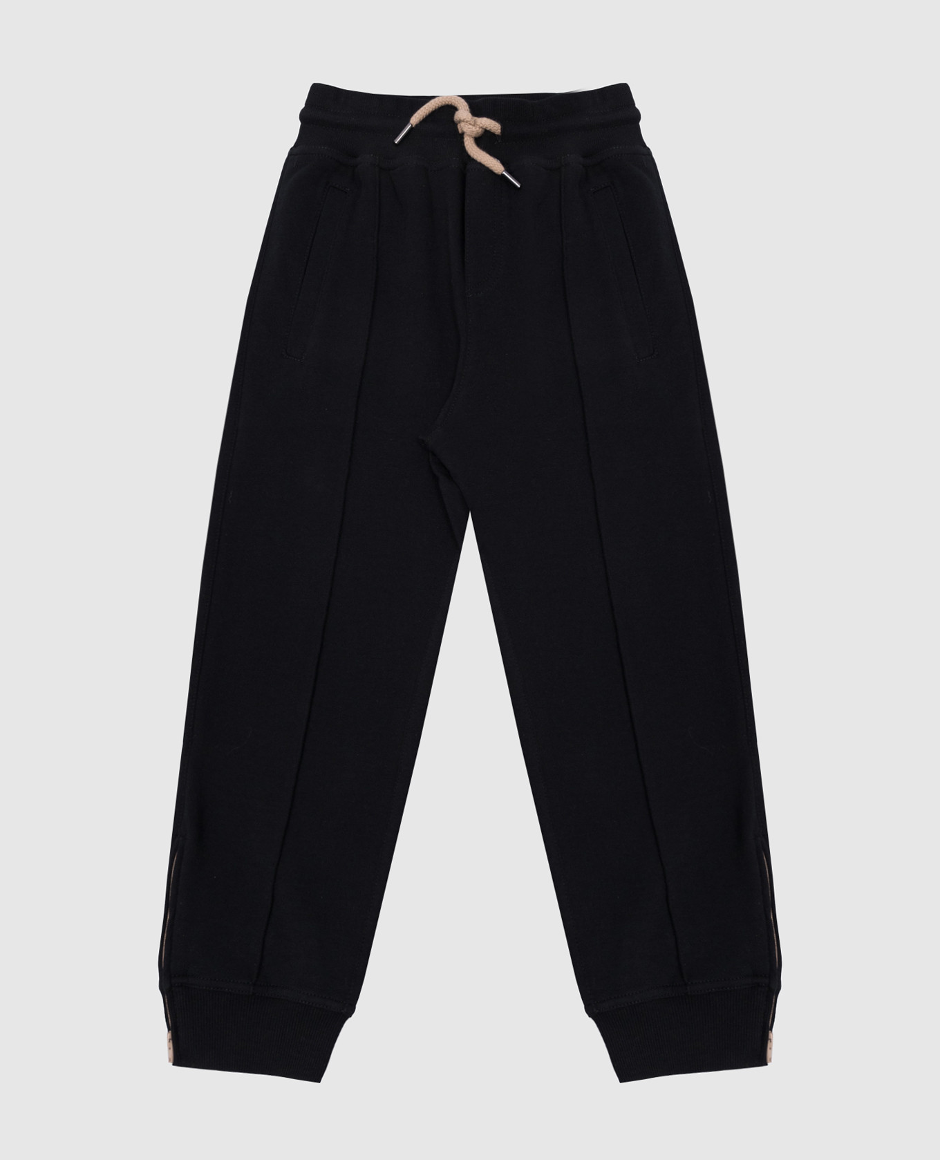 

Black joggers with zippers Brunello Cucinelli, Черный